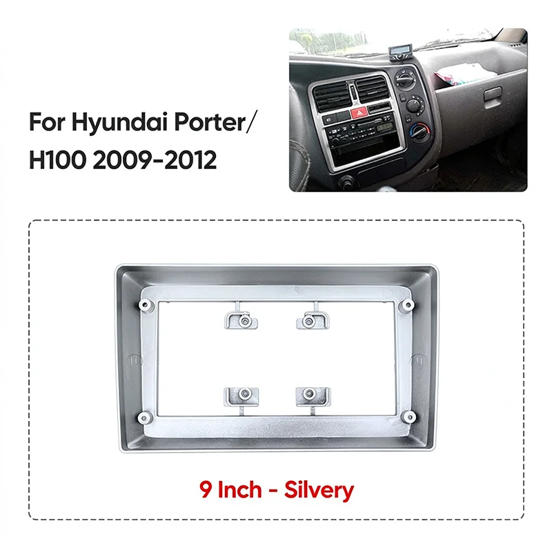 9 Inch Android Car Radio Fascia For 포터 2 용품 For Hyundai Porter H100 2009-2012 Stereo GPS Multimedia Radio Panel Dashboard Frame