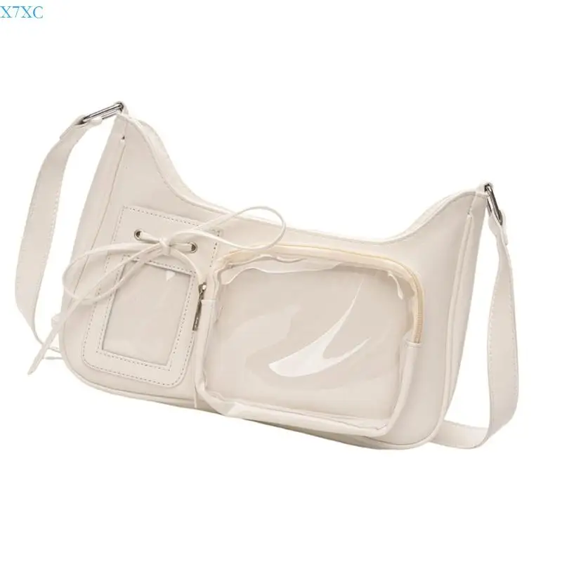 

X7XC Elegant Anime Shoulder Bag PU Crossbody Bag For Casual And Party Use