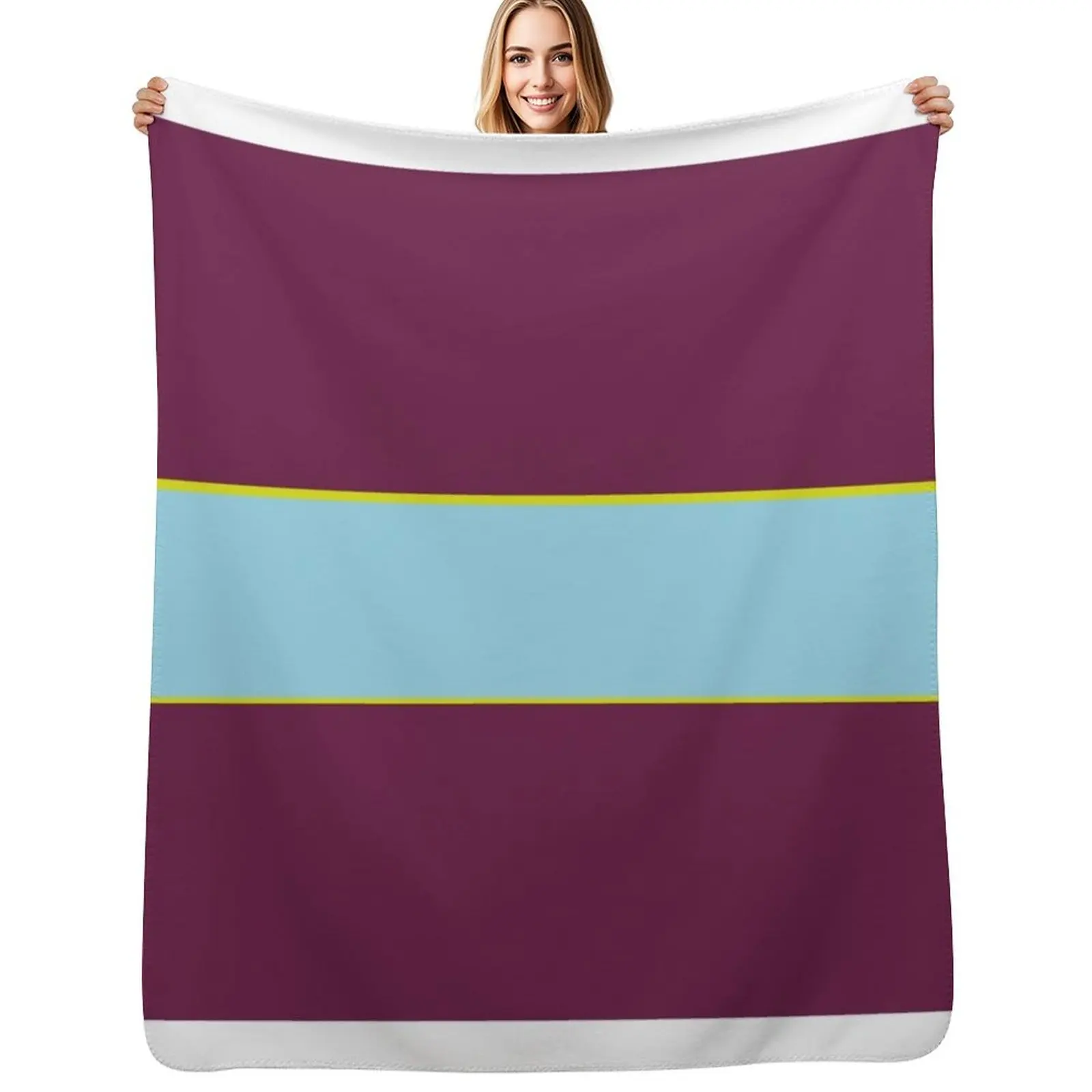 The Clarets Throw Blanket Luxurious Soft Fuzzy Blanket for Sofa Bed