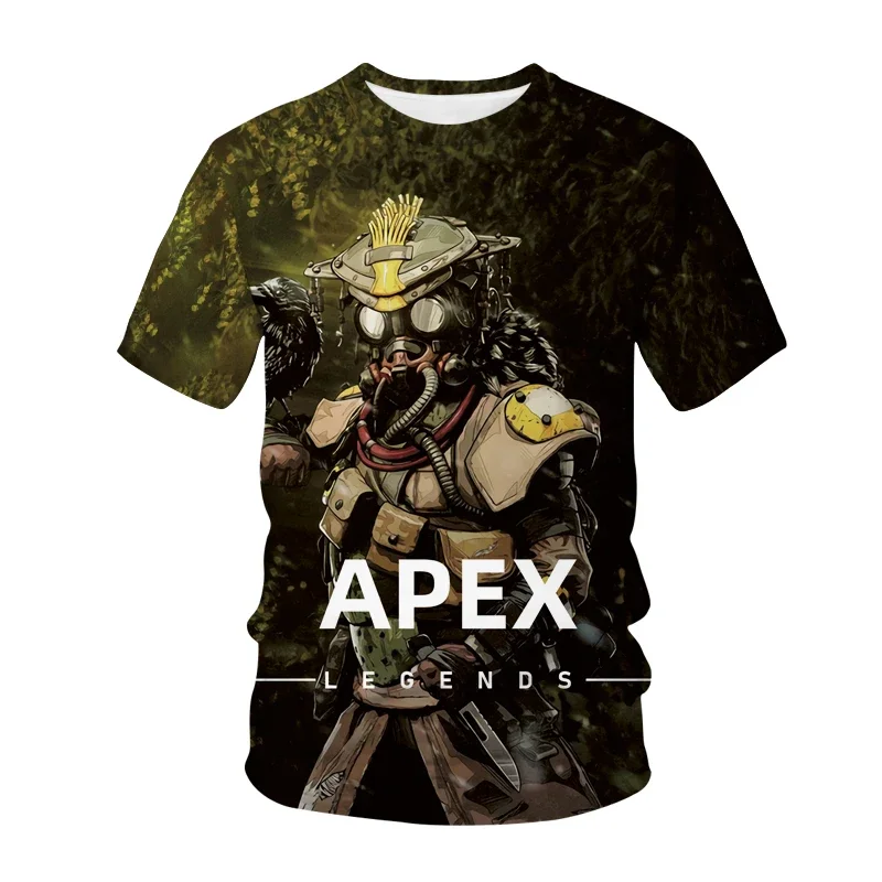 Summer Fashion Game Apex Legends  3D T Shirt Kids Casual T-shirt Kawaii O-Neck  Boy Girl Unisex Clothes Oversized Tshirt Tops