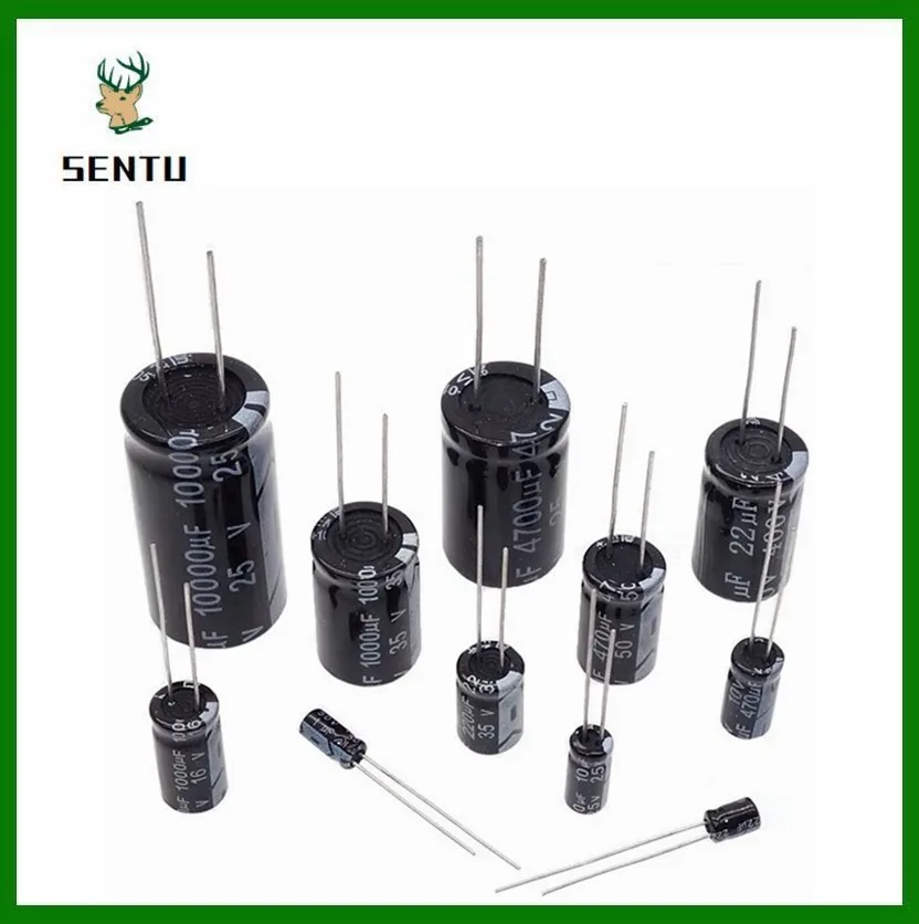 

10V 16V 25V 35V 50V 400V 450V Aluminum Electrolytic Capacitor 2.2UF 4.7UF 10UF 47UF 100UF 220UF 330UF 470UF 1000UF 2200UF 4700UF