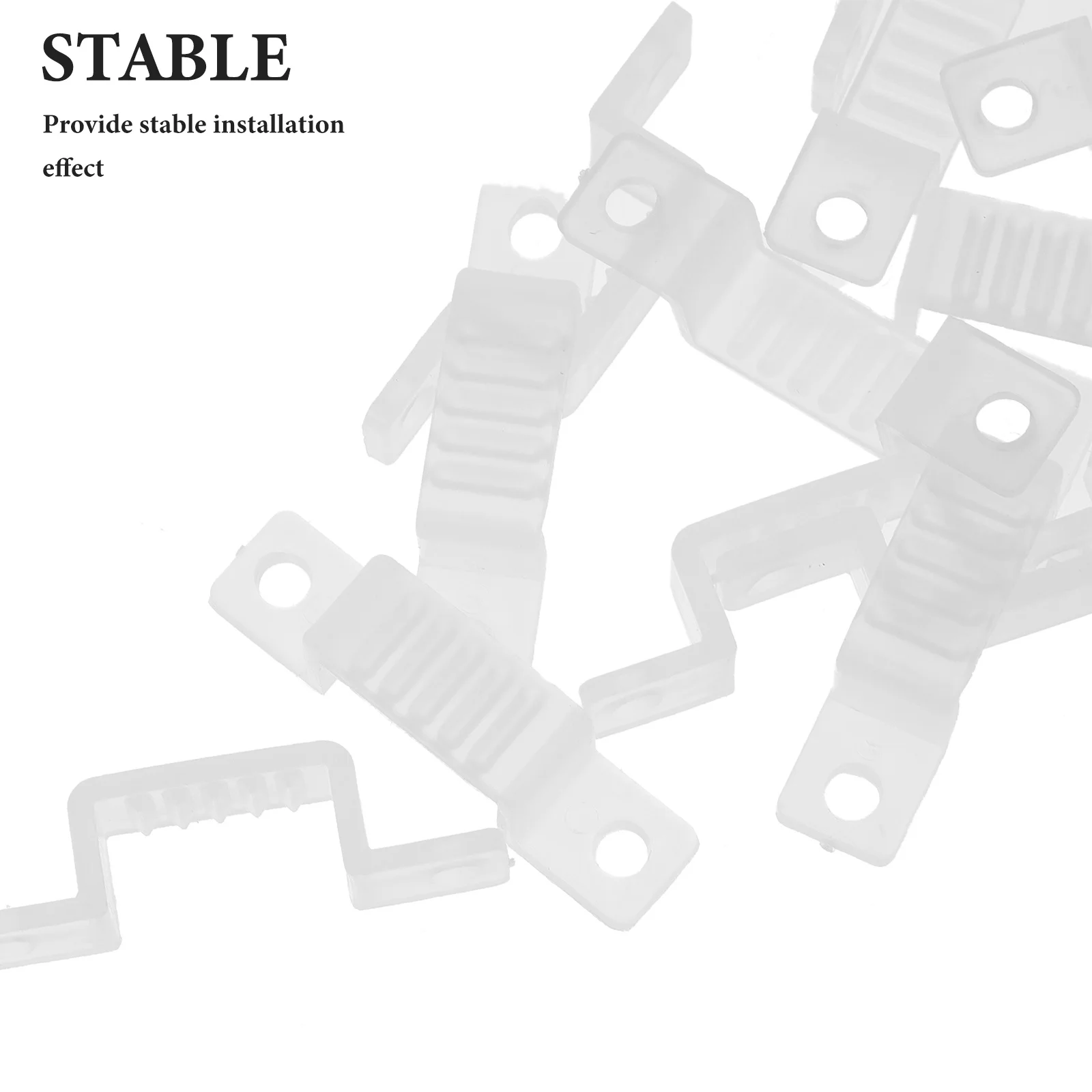 

100Pcs Light Strip Holder Sturdy Fixing Buckles for LED Lamp Mounting Easy Assembly Lighting Clip Light Strip Clips