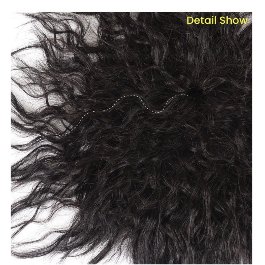 Human Hair Toppers Short Curly Hair Topper with Bangs For Women Natural Cornrow Hairpieces Wavy Hair 15cm Gray Hair Cover