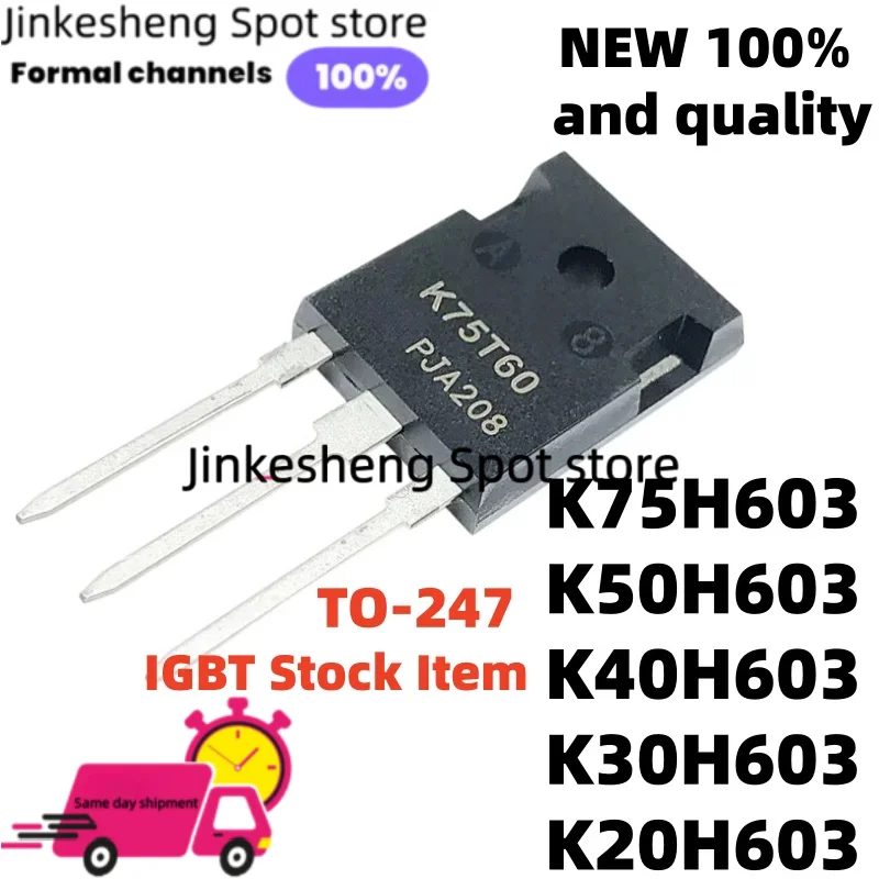 5piece/lot TO-247 K20H603 K40H603 K30H603 K75H603 K50H603 IKW50N60H3 IKW20N60H3 IKW40N60H3 IKW30N60H3 IKW75N60H3 IGBT Stock Item
