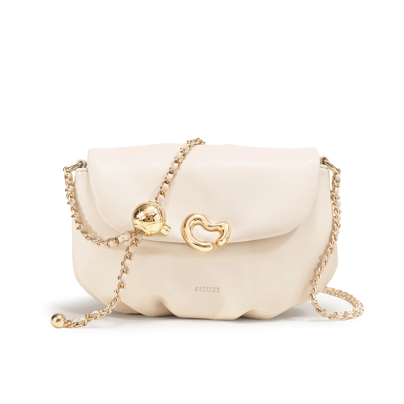 

AILUXI White Chain Bag for Women Original Designer Brand Cloud Bag Shoulder Crossbody Bag for Shopping Commuting Christmas Gift