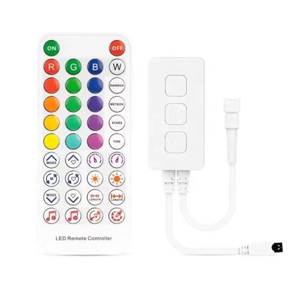 RGB 스마트 음악 블루투스 스마트 컨트롤러, 주소 지정 가능 LED RGB 테이프 스트립, SP611E, WS2812B, SK6812, WS2811