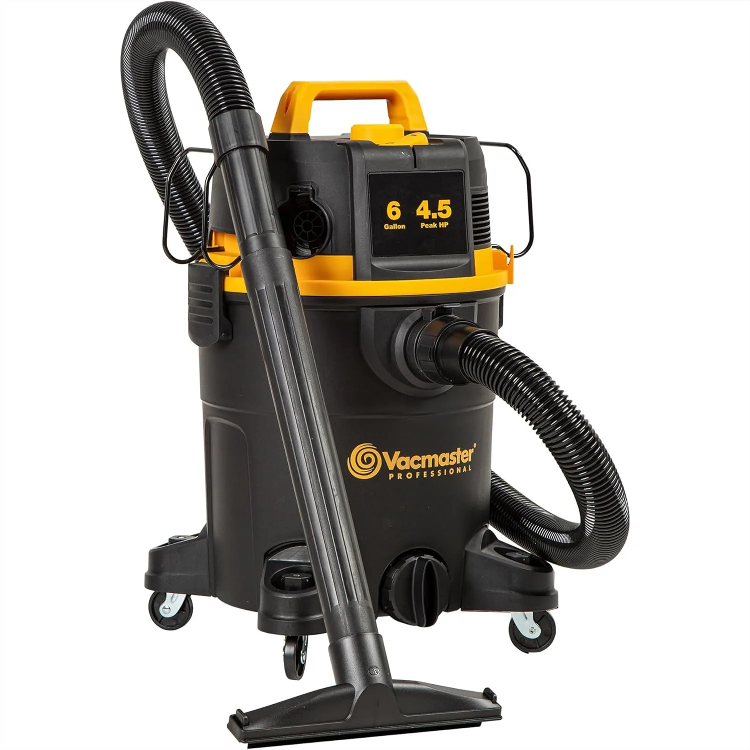 

6 Gallon 4.5 Peak HP Wet/Dry Vacuum with Self-Cleaning Filter System, 84-inch High Water Lift, 17-Feet Reach
