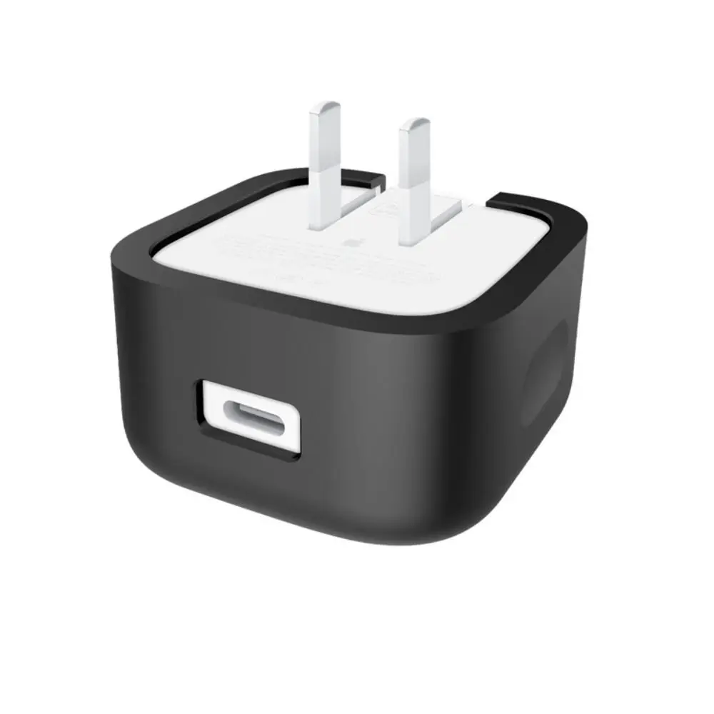Anti-fall Charger Adapter Case USB-C Silicone Battery Charger Sleeve Wear-resistant Anti-slip for Apple Charger 40W