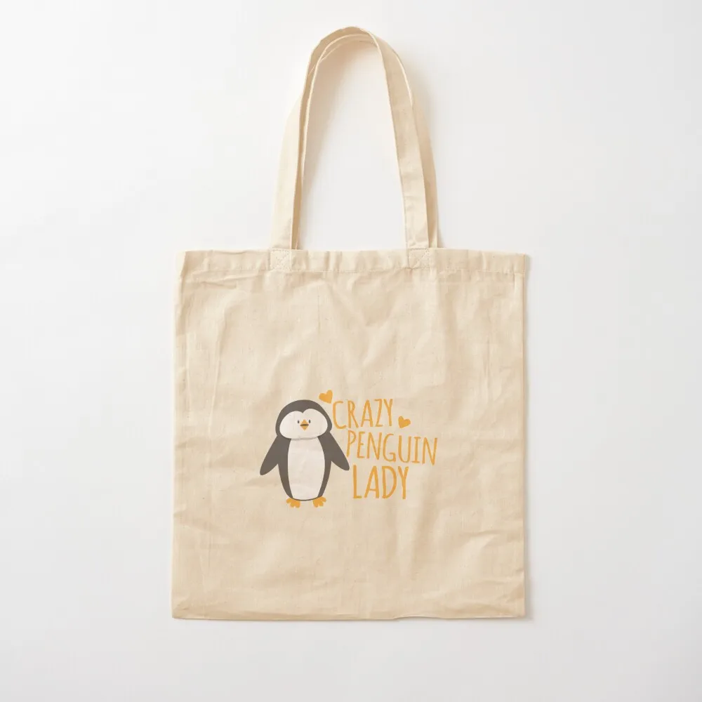 

Crazy Penguin Lady Tote Bag Shopper bag ecological bags Shopping bags Canvas Tote Bag