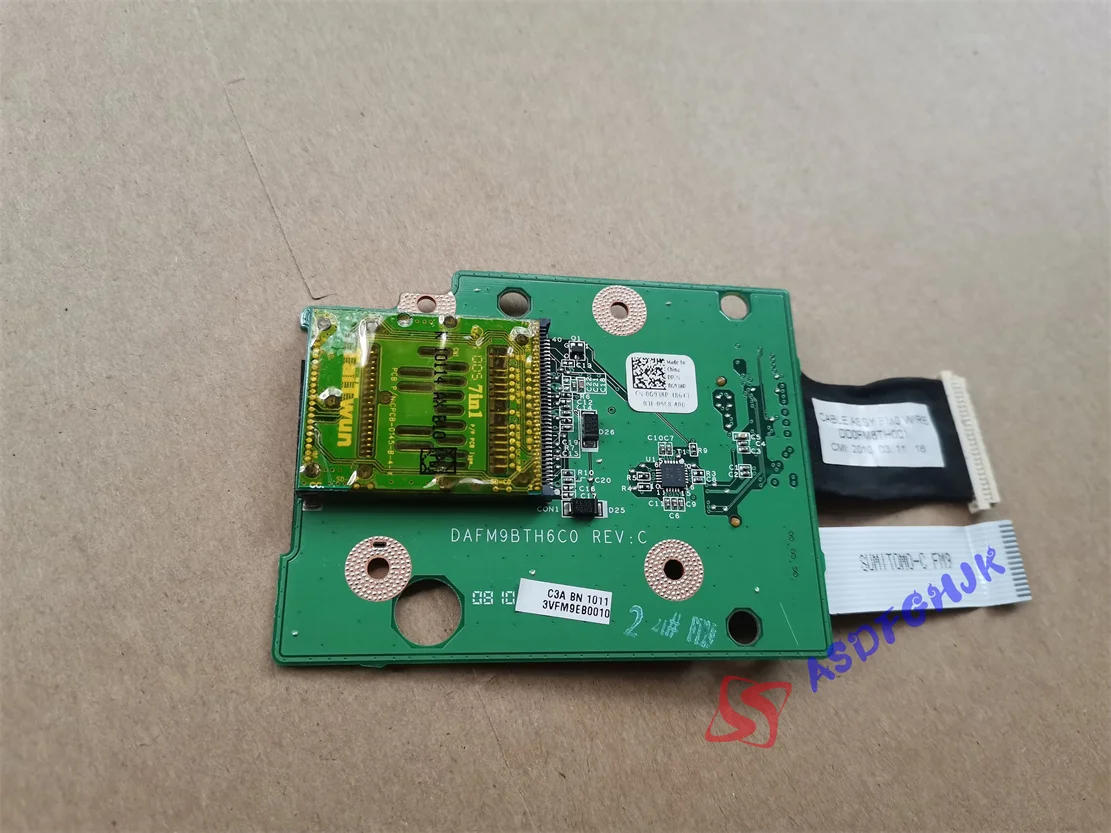 For Dell g938p Studio 1557 1558 SD media card reader board with cable cn-0g938p  TESE OK