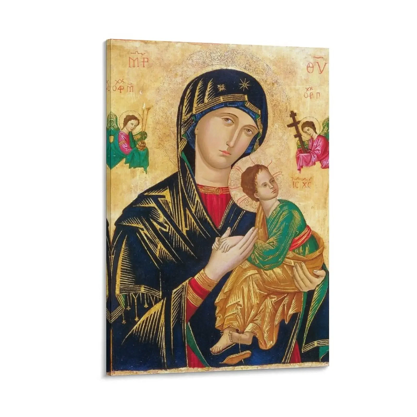 

Our Lady of Perpetual Help Canvas Painting japanese room decor room decoration accessories bedroom decor anime decoration