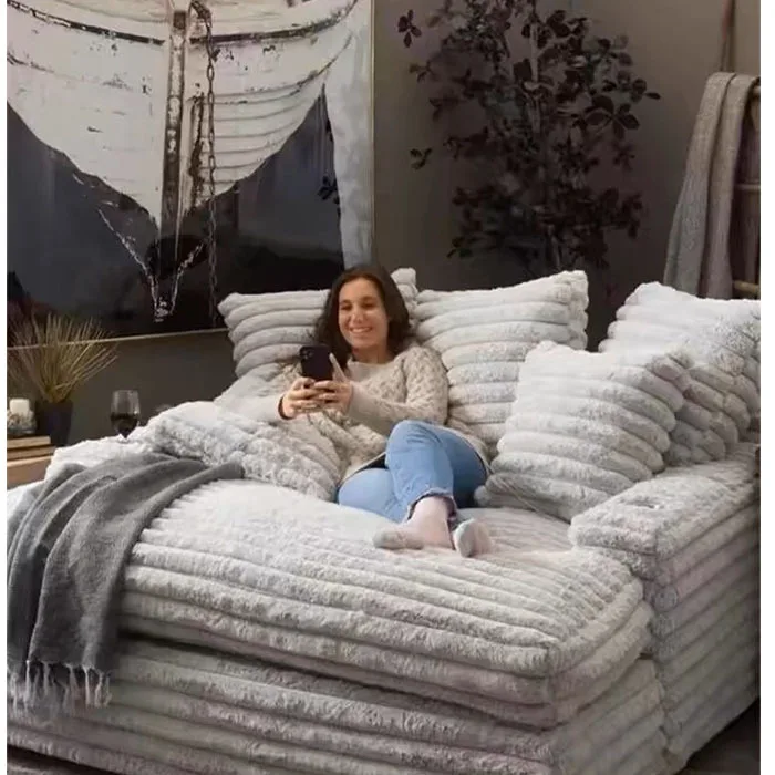 Sofá de compresión Kehui Sofá de compresión de esponja de salón doble Matra sellado completo