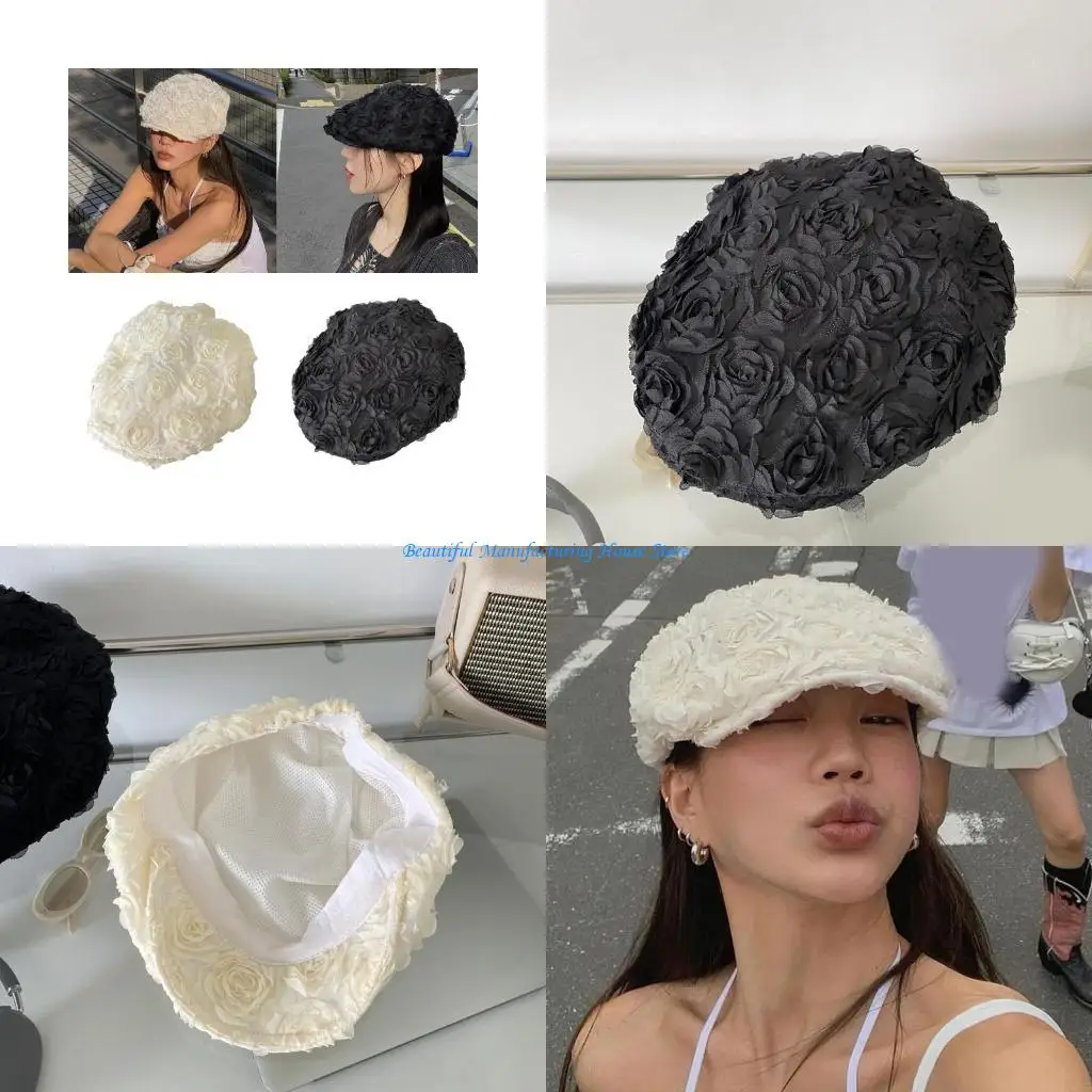 

E56A Взрослый берет, шляпа во французском стиле, фуражка для фотографии, дышащая шляпа художника