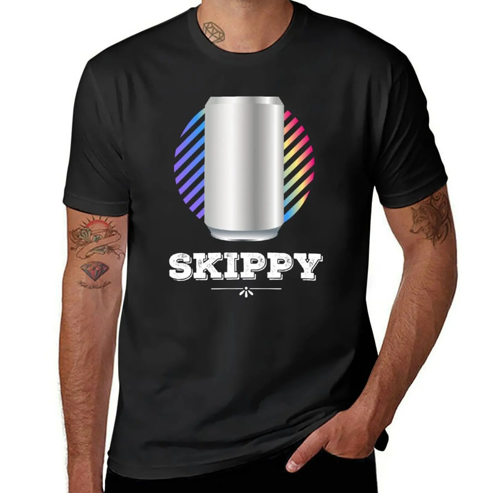 Skippy the magnificent T-Shirt anime clothes quick drying blacks T-shirts for men cotton