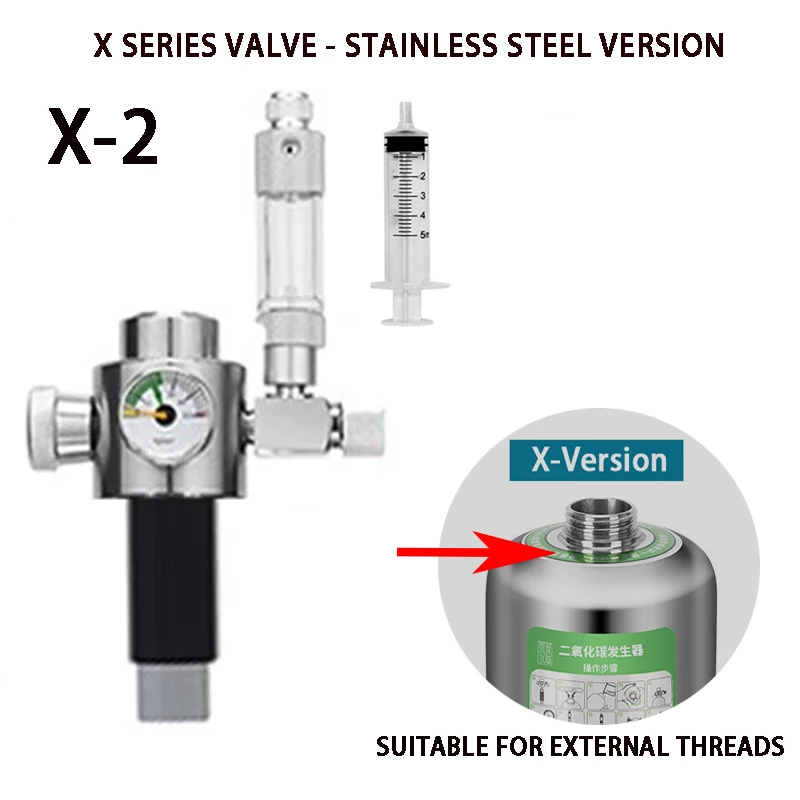 ZRDR Aquarium CO2 Generator Stahl Zylinder Einzel/Doppel Gauge Ventil Serie Elektromagnetische Ventil Aquarium CO2 Generator Zubehör 6