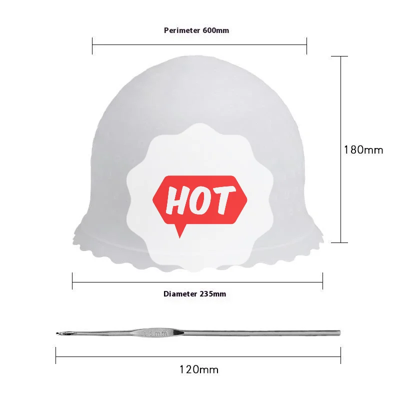 1 قطعة تصفيف الشعر صبغ الشعر قبعات المهنية الحلاق سيليكون غطاء صبغ الشعر صالون الحلاقة أدوات التصميم #6