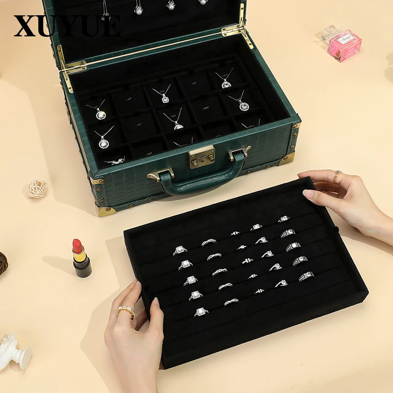 High end PU leather jewelry box, bracelet, pendant, ring collection box, exhibition box, jewelry jewelry box