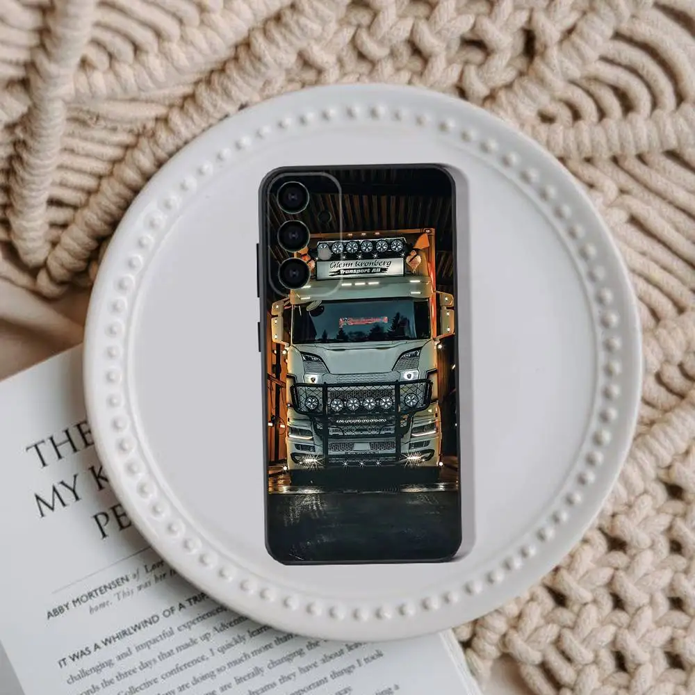 S-SCANIA Trucks SA-AB Phone Case For Samsung Galaxy A73,31,32,72,41,53,52,71,22,5G,Note,J7,8,9 Soft Black Cover