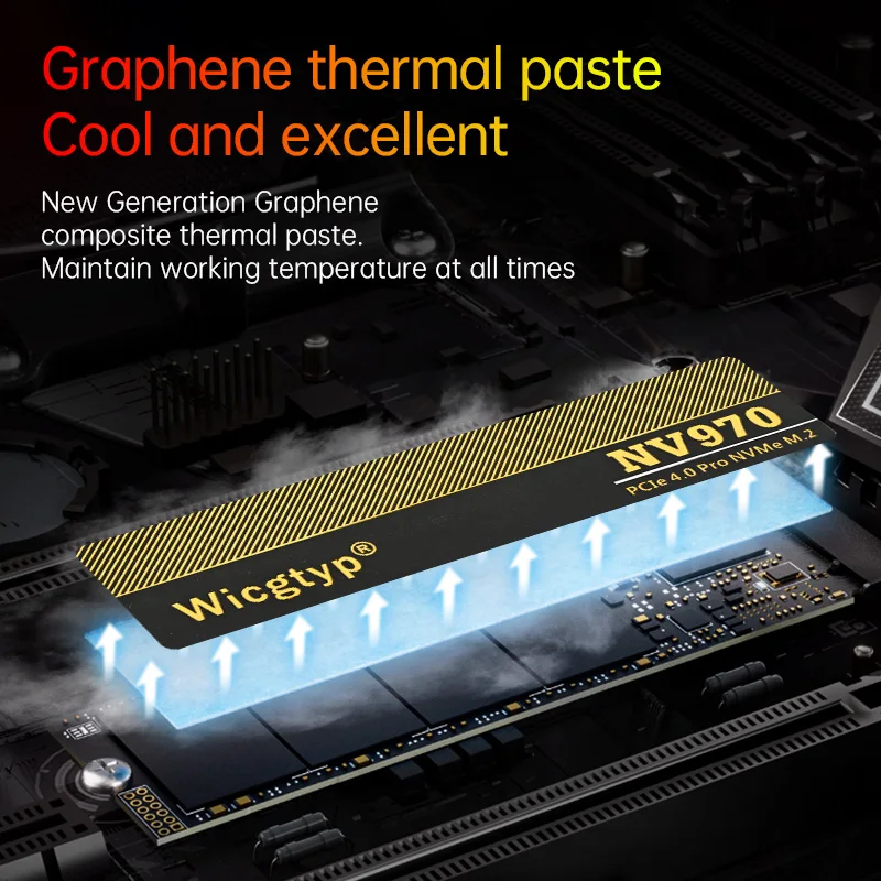 Wicgtyp SSD M2 512gb 1tb 2tb Ssd NVMe PCIe Gen4.0x4 For Computer SSD Hard Drives Internal Solid State Drive For Desktop Laptop