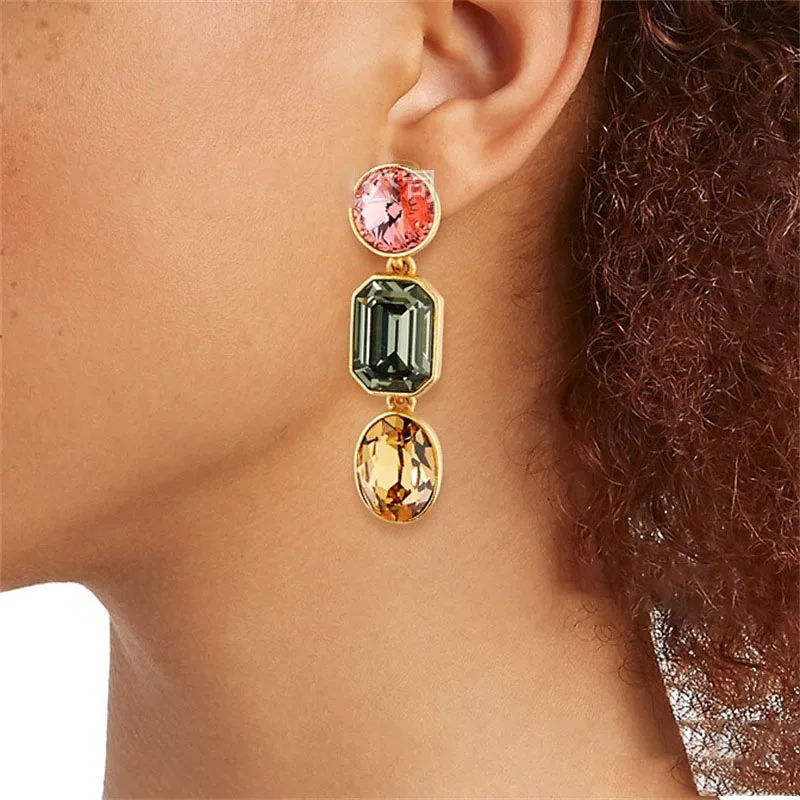 

Osca style high-quality rhinestone ladies' ear clips