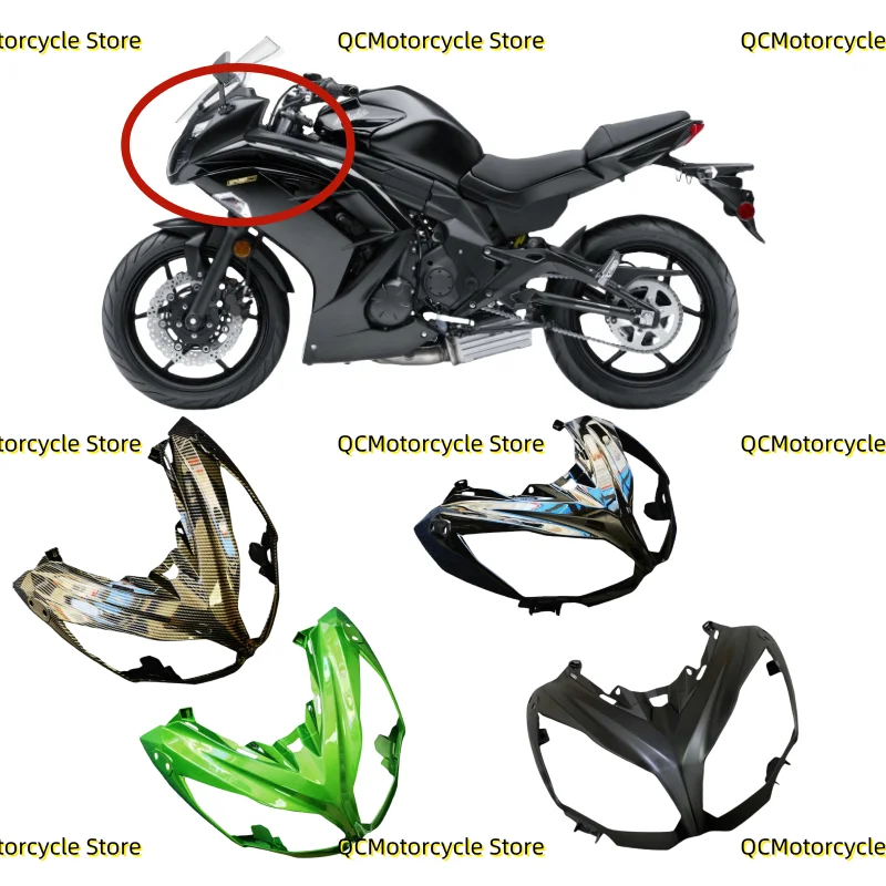 

Аксессуары для мотоциклов, передний верхний обтекатель фары, нос, подходит для Kawasaki Ninja 650 Ninja 650 ER6F ER 6F 2012-2016