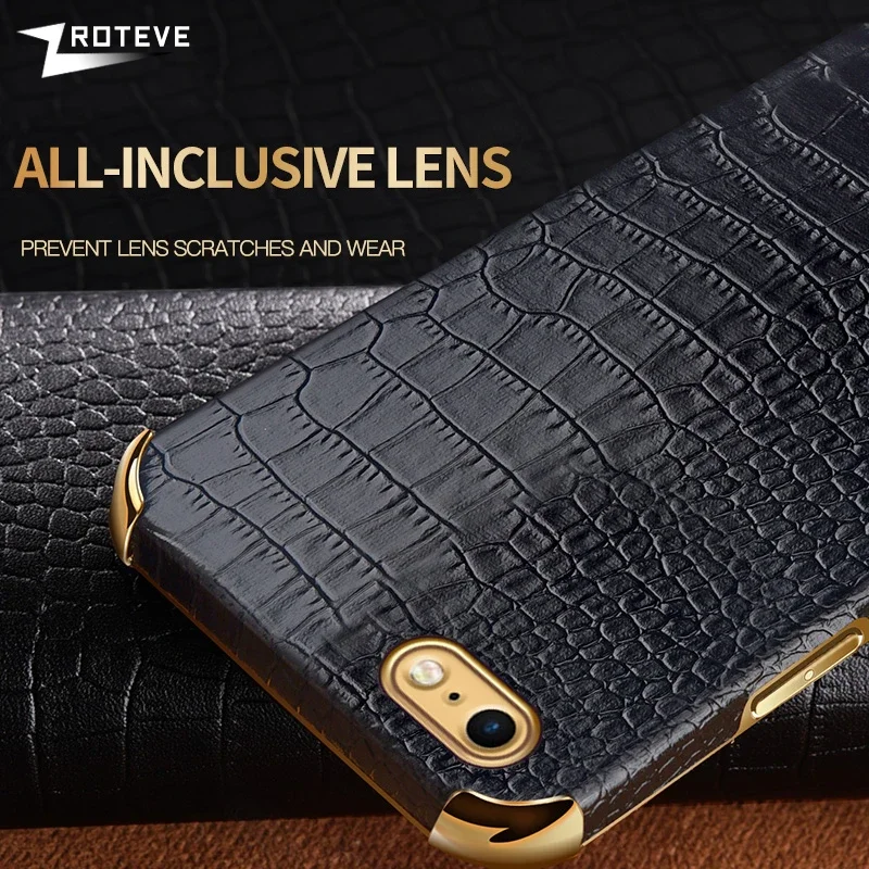 For iPhoneSE Case Zroteve Crocodile Pattern Leather Cover For iPhone SE 2 3 2020 2022 6 6S 7 8 Plus iPhone6 iPhone7 iPhone8 Case