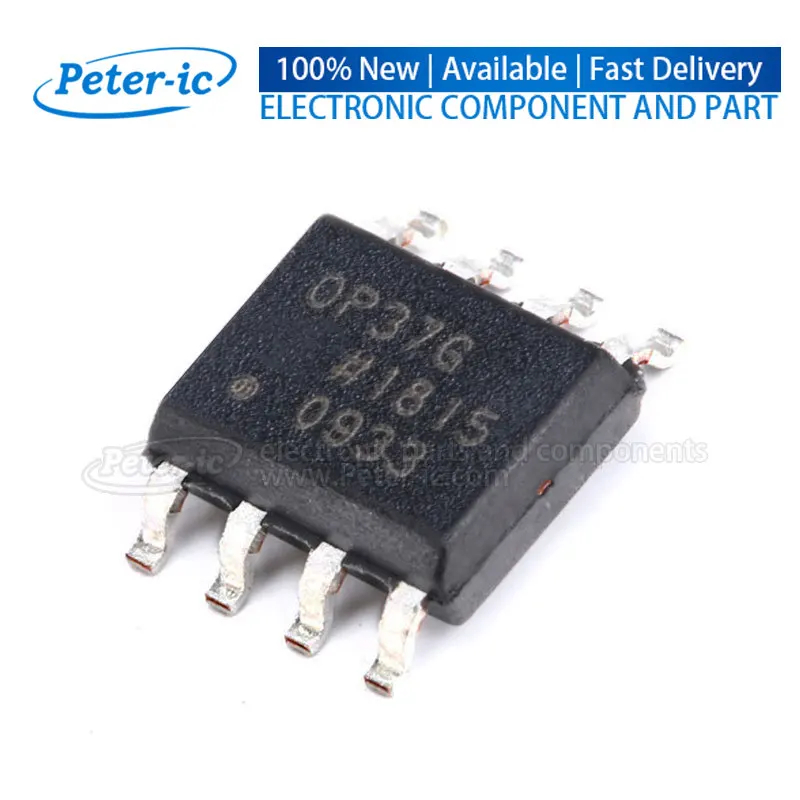 (2pcs)OP37GSZ-REEL7 OP37G SOIC-8 15nA Single 63MHz 30uV Operational Amplifier Available Peter-ic