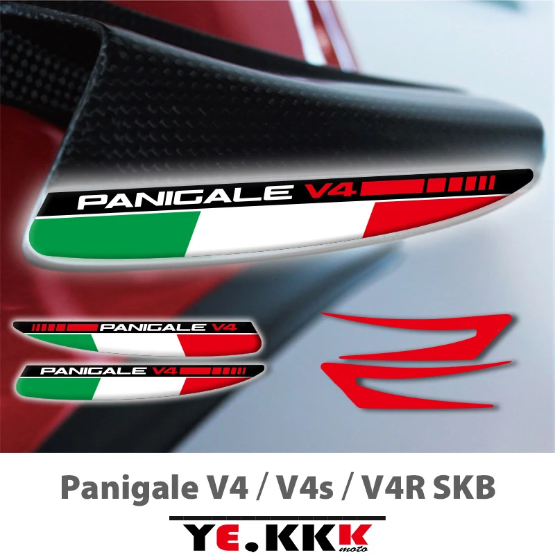 Para Ducati Panigale V4 V4R V4S V4SP SBK Adesivi Per Alette Aerodinamiche The Motorcycle Wings 3D Sticker Decal