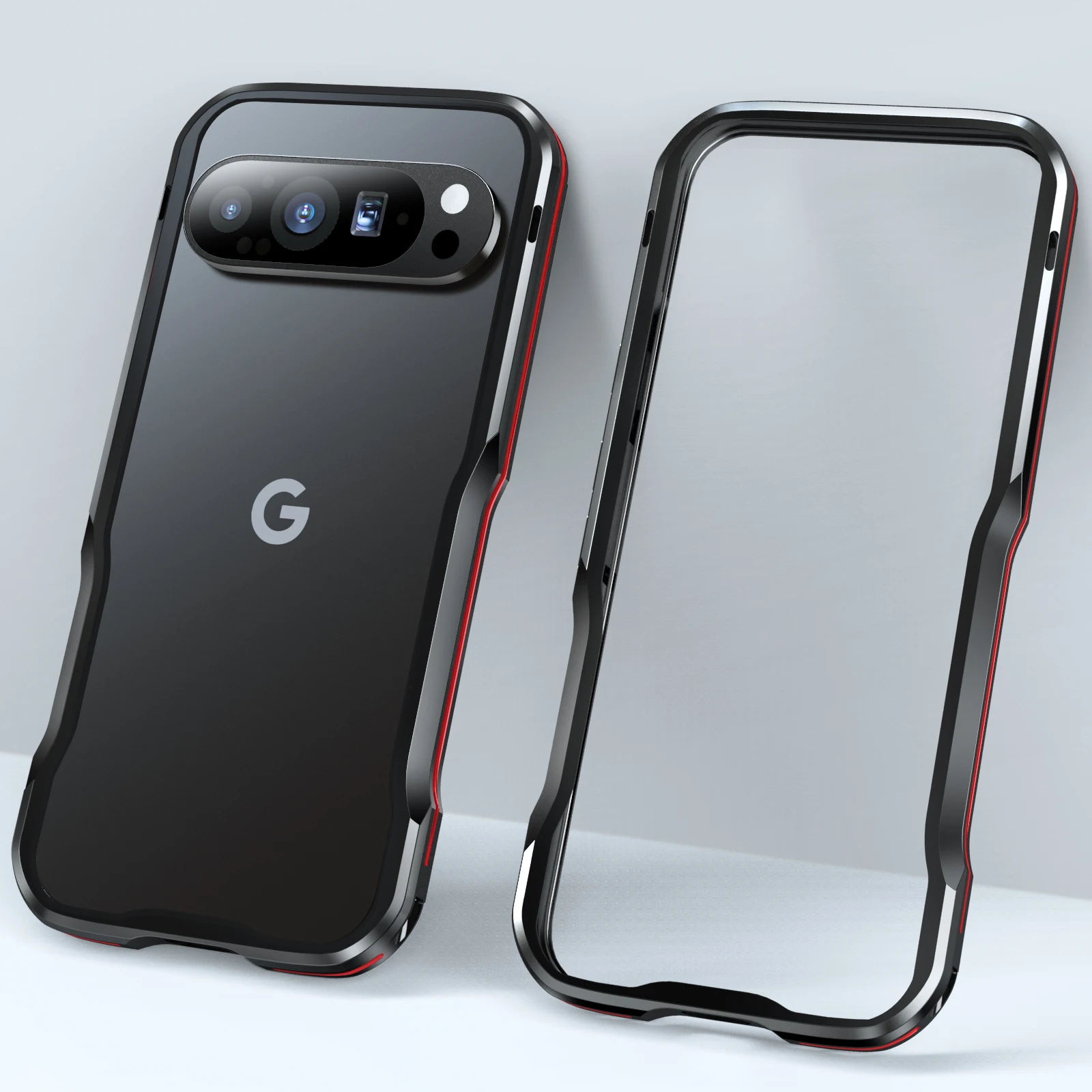 

2025 New Aluminum Metal Bumper Case for Google Pixel 8 9 Pro XL Hard Frame Shockproof Protective heat dissipation Cover Shell
