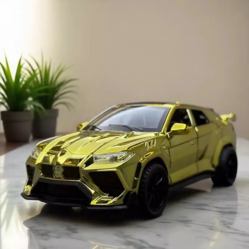 Coche deportivo URUS 1:32, modelo de aleación de Metal fundido a presión de alta simulación, luz de sonido, colección extraíble, juguetes para niños, regalos