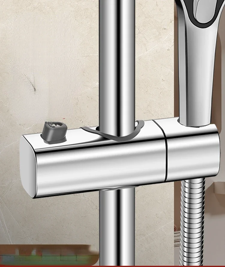 

No punching shower bracket, hanging seat, adjustable lifting rod shower set accessories, rain nozzle fixing base