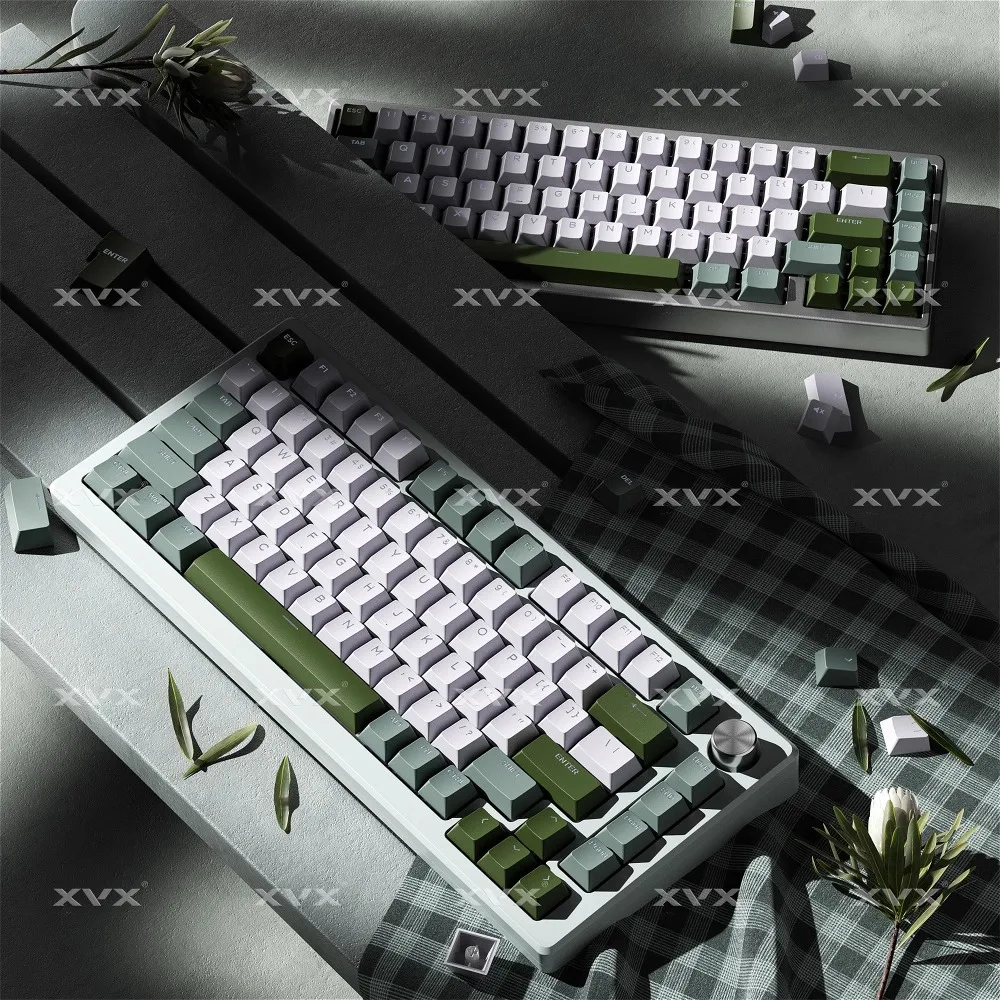 

133 Keys Lime Cheese Translucent Transparent Keycaps PBT Keycaps Cherry Profile for MX Open Mechanical Keyboard Personalized