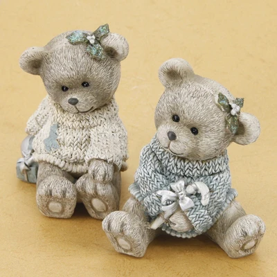 

Cute 3d Bear Couple Mold Silicone Fondant Mould Chocolate Mousse Cake Molds Candle Aroma Stone Resin Clay Molds PRZY