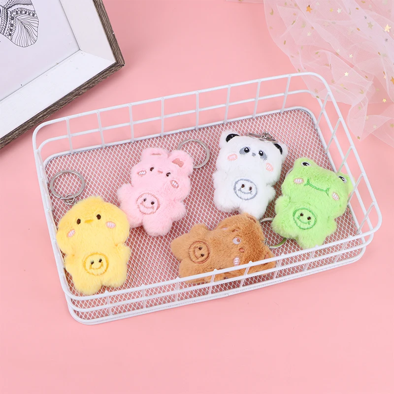 Plush Stuffed Animal Keychain Creative Cartoon Kawaii Couple Chubby Comfort Pendant Toy Cute Costume Key Accessories Bag Pendant