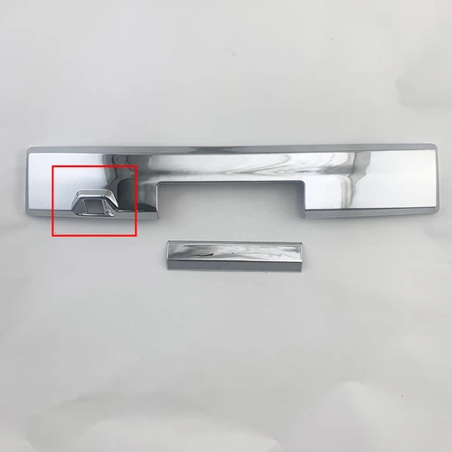 Imagen 2 del producto Cubierta de tapa de maletero trasero para coche Mitsubishi Triton L200, accesorios cromados de ABS, estilo pasta, novedad, 2019, 2020, 2021, 2022, 2023