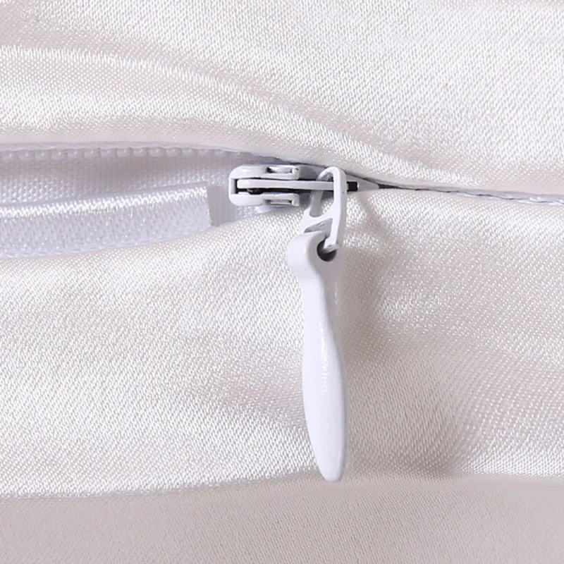 100% Nature Mulberry Silk Pillowcase Zipper Pillowcases Pillow Case for Healthy Standard Queen King Multicolor
