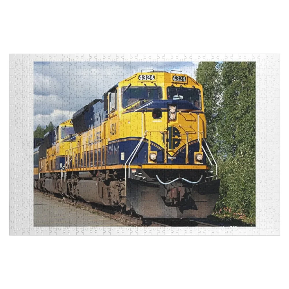 

Alaska Railroad train engine Jigsaw Puzzle Wooden Animal Custom Jigsaw Picture Custom Kids Toy Puzzle