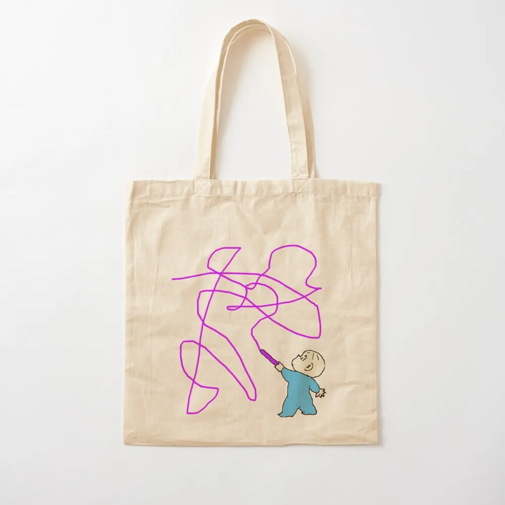 Harold and the purple crayon Tote Bag large size bags sacs de shopping Beach bag tote bags men