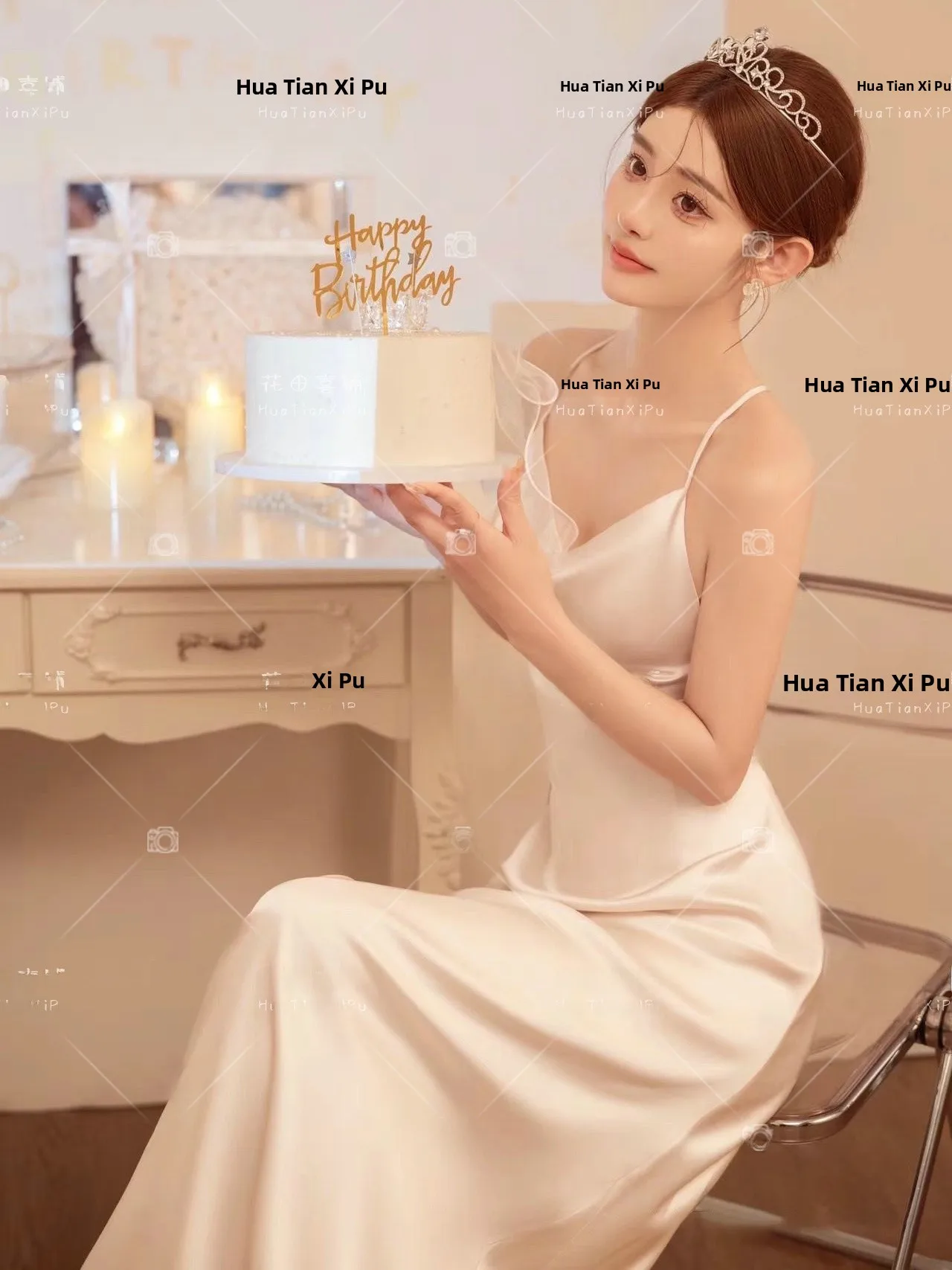 

Princess Style Strapless Dress Photography Studio New Arrival Personal Photo Shoot Birthday Theme Clothing for Women