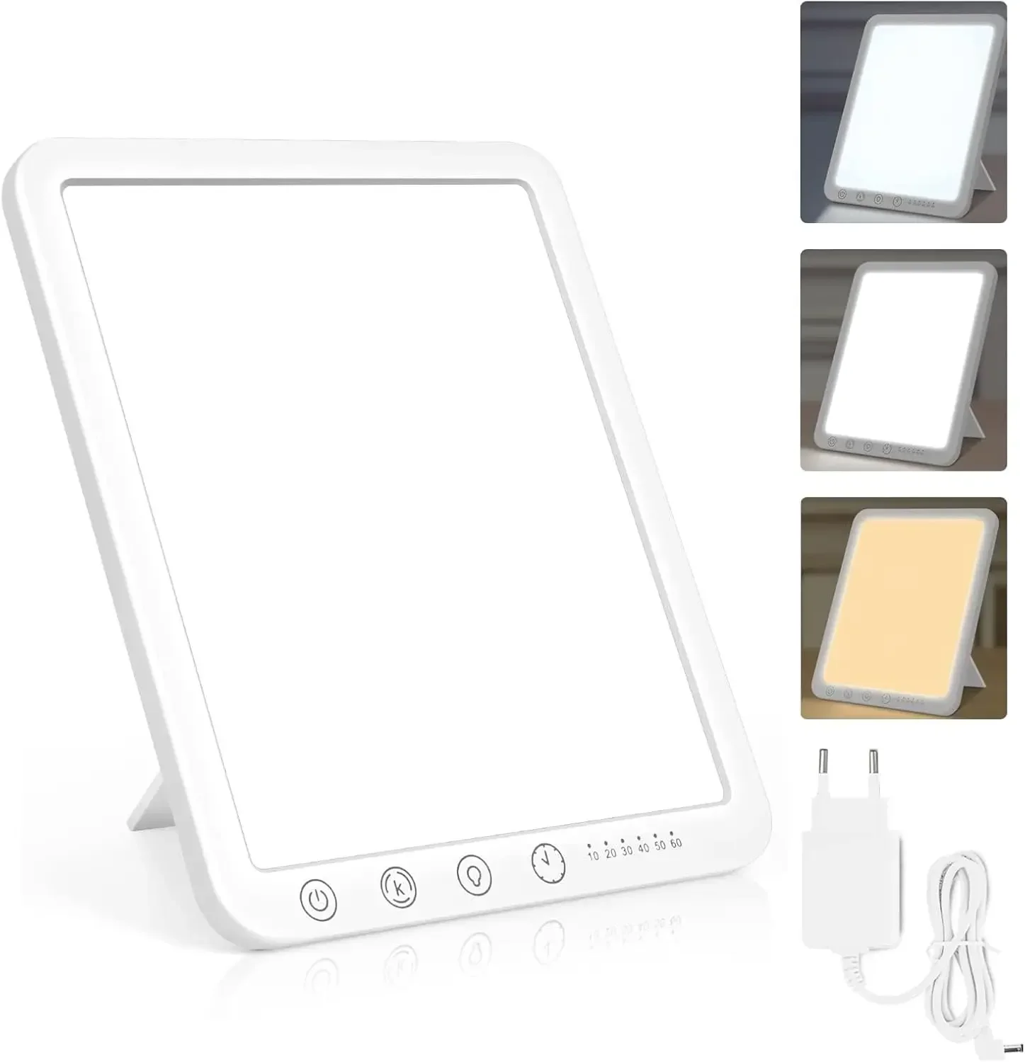 Sotipevs Tageslichtlampe 15000 Lux, UV-freie LED-Lichttherapielampe Tageslicht, LED-Tageslichtlampe,
