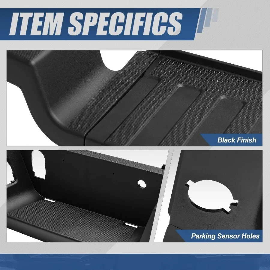 2017-2022 F250 F350 슈퍼 듀티 호환 범퍼 스텝 패드 센서 홀 포함 차량 보호 및 쉬운 접근 향상