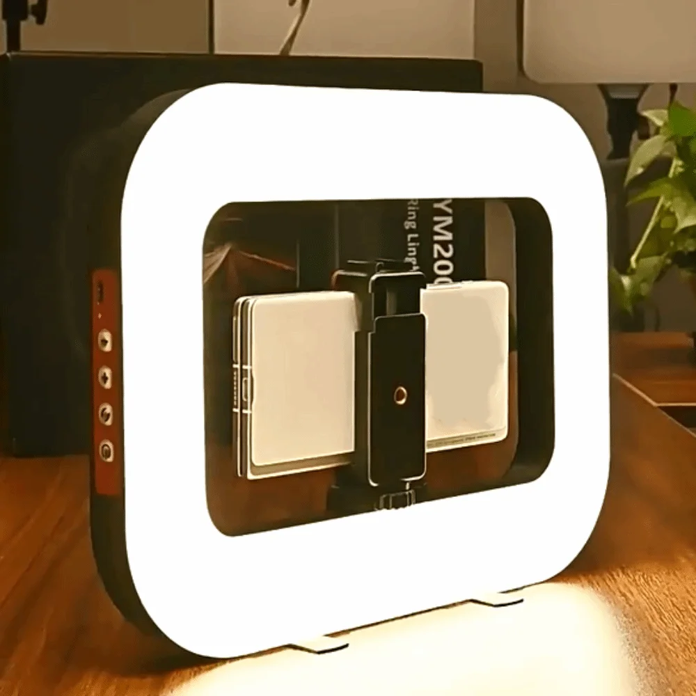 

Практичный портативный заполняющий светильник для селфи с зажимом, регулируемый светодиодный светильник для видеосъемки, трехцветный перезаряжаемый заполняющий светильник для телефона на открытом воздухе