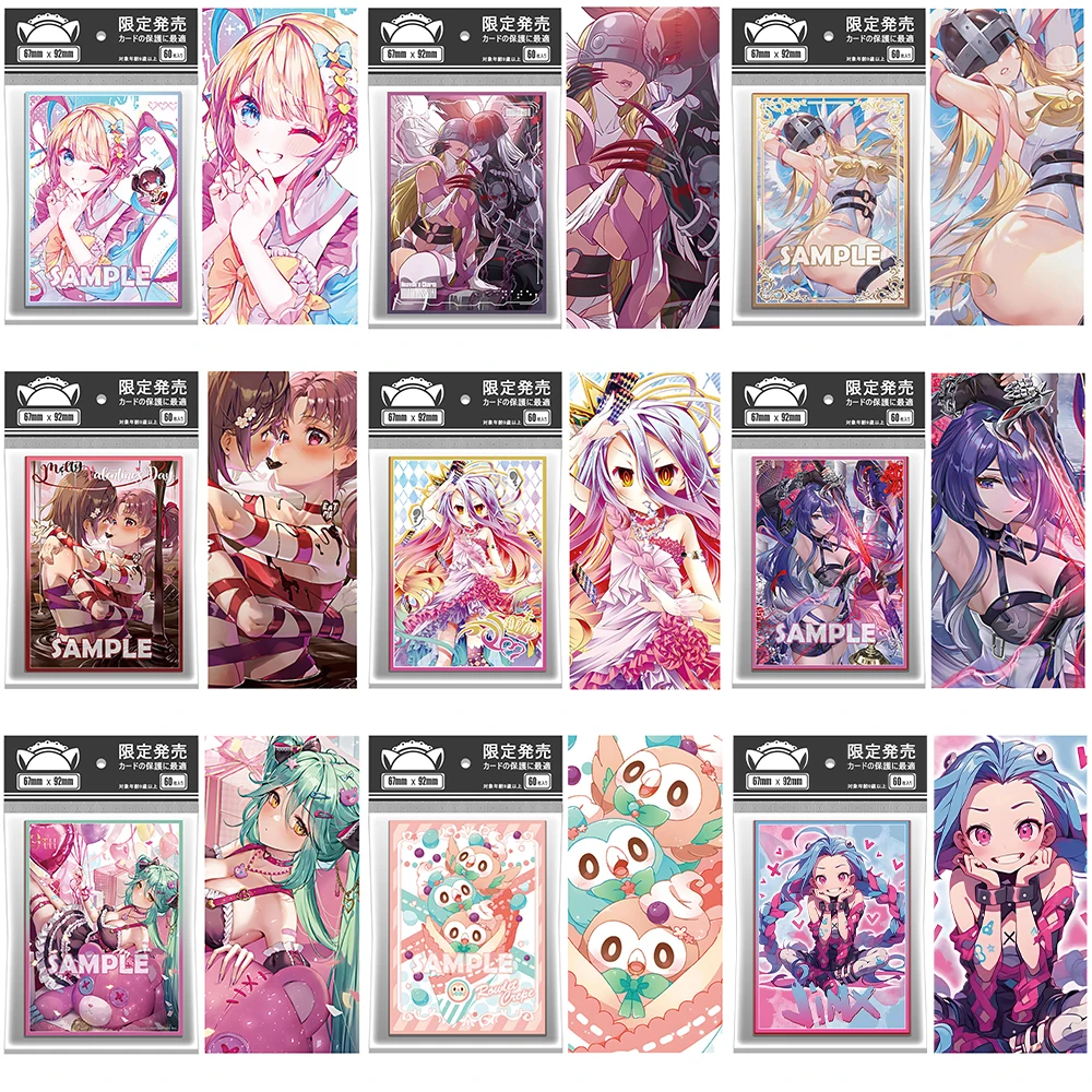 

Anime No Game No Life Card Sleeves 60Pcs Sexy Misaka Mikoto Kawaii Boa Hancock TCG Card Protector Cover MTG PTCG 67X92mm Gift