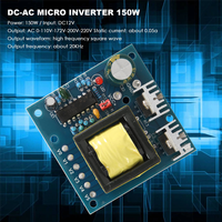 SLQZT 150W Car DC 12V to AC 110V 220V 20KHZ Power Inverter Charger Converter Boost Board High Frequency Square Wave