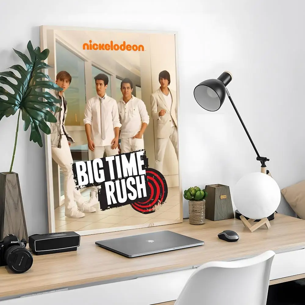 هدية ملصق Big Time Rush مع مطبوعات لتزيين غرفة النوم المنزلية وغرفة المعيشة والعرض
