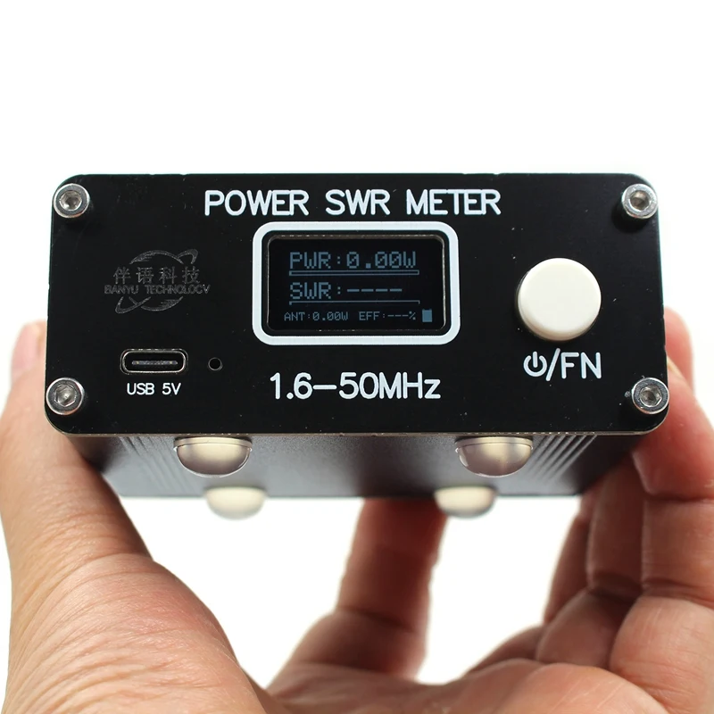 1 комплект QRP 150 Вт SWR коротковолновый измеритель стоячей волны SWR/измеритель мощности черный 1,6-50 МГц