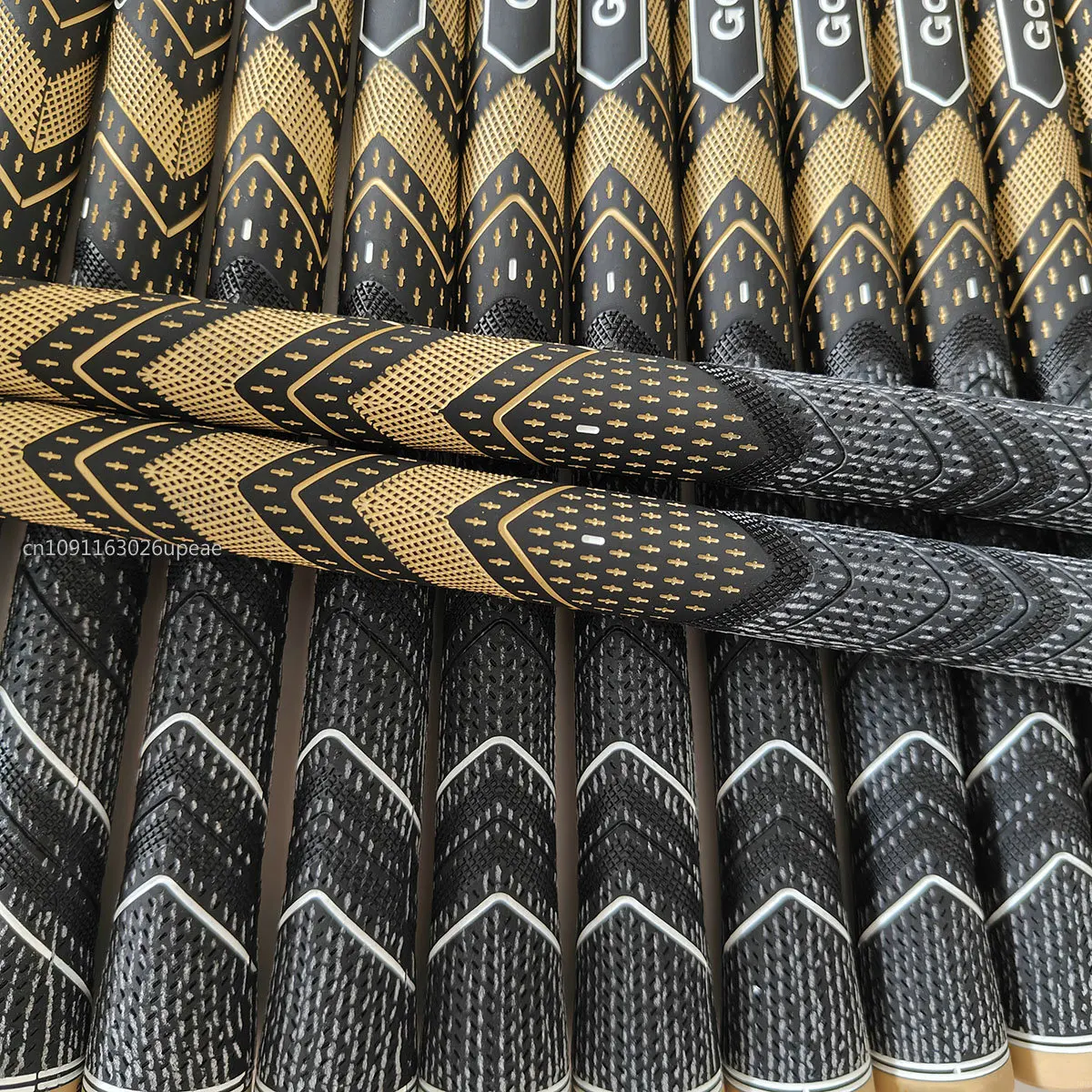 13pcs/lot Standard /Midsize Plus 4 Golf Grip Rubber Golf Grips CottonYarn Golf Club Grips Iron and Wood Grip Universal Golden
