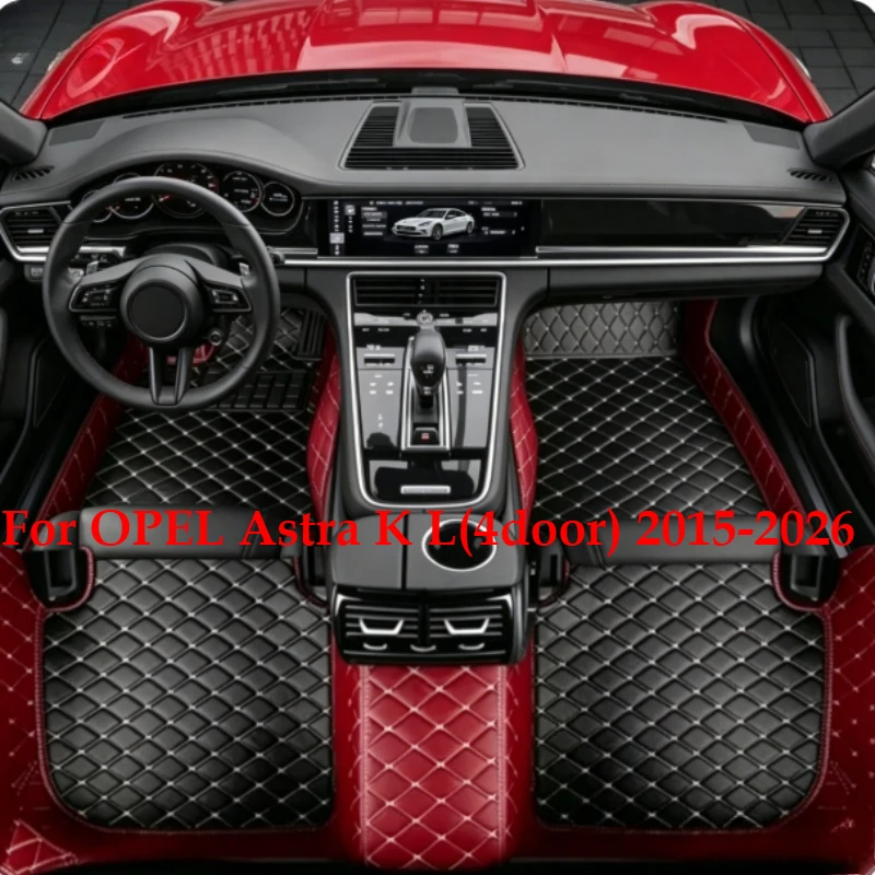 OMANE Custom Car Floor Mats For OPEL (Vauxhall) Astra K L(4door) 2015-2026 Auto Carpets Foot Coche Accessorie