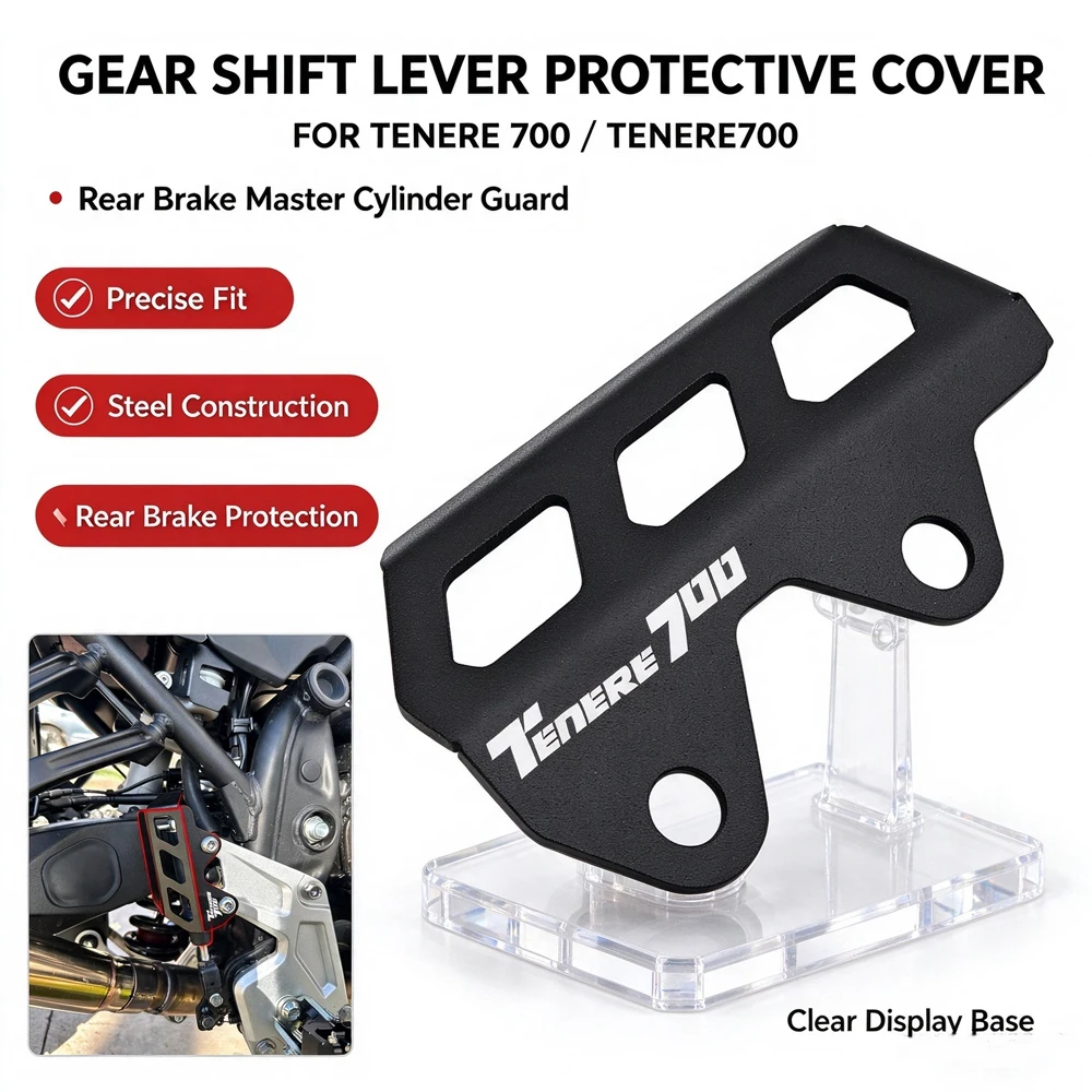 For TENERE700 T7 tenere 700 T7 Rear Brake Master Cylinder Guard XTZ700 Motorcycle Gear Shift Lever Cover