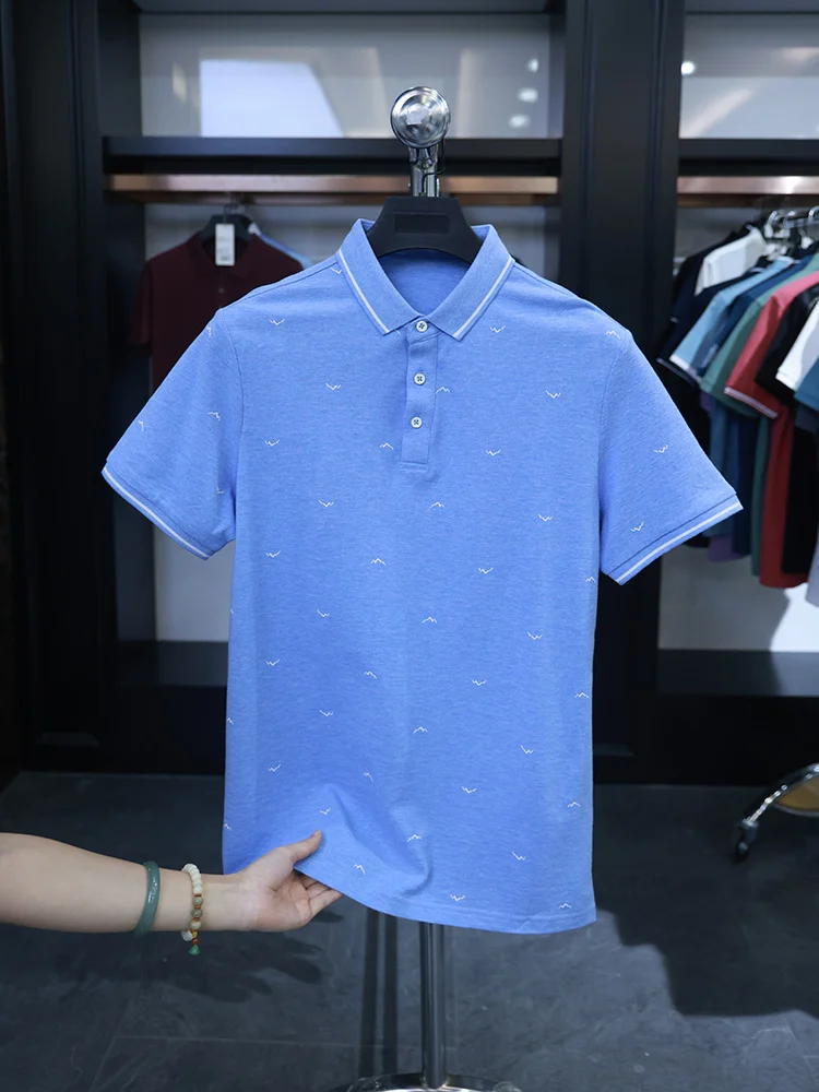 

Homesi Summer Men's Classic Casual Comfortable Faion Fre Print ort Sve irt Stand Fit Busin Casual Urb...